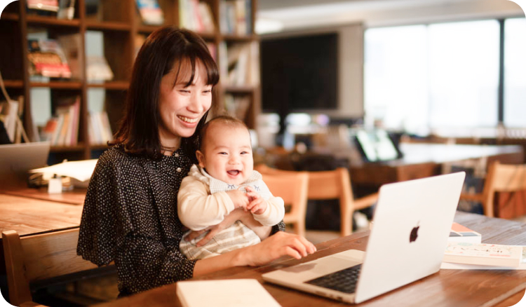 主婦・ママクラスで学んでいる様子