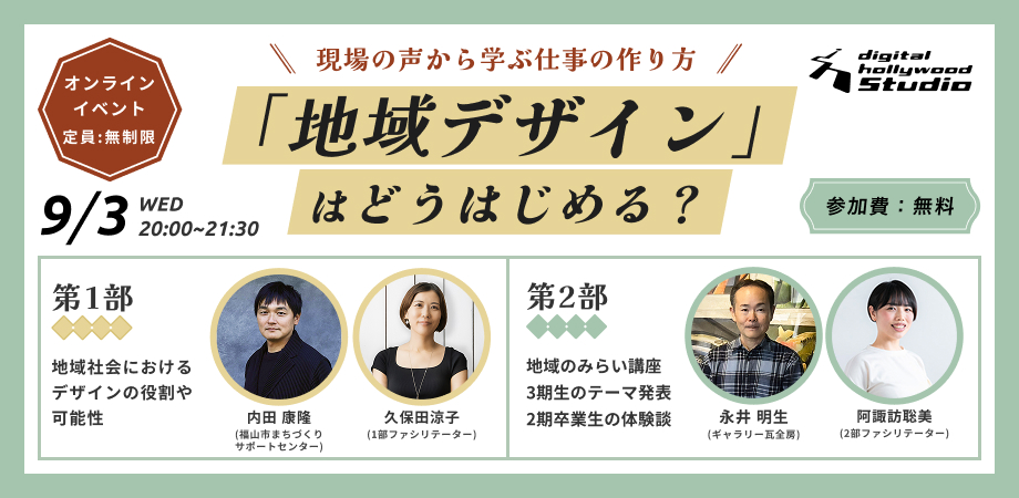 デジタルハリウッドSTUDIO広島 地域デザインはどうはじめる？